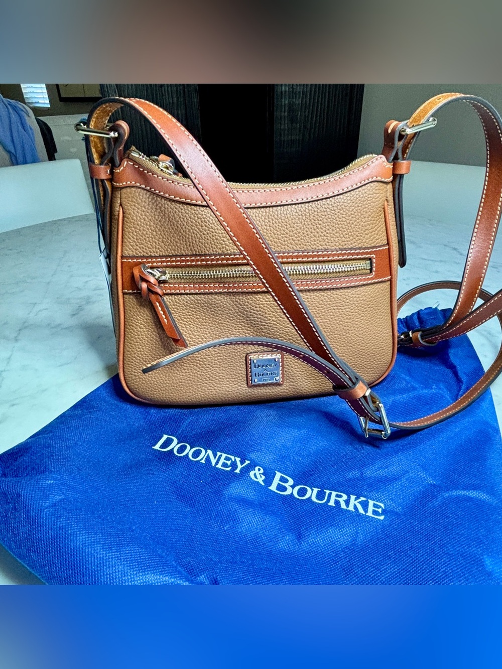 Dooney & Bourke Pebble Leather Small Presley Crossbody